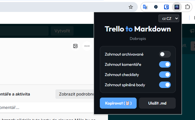 Trello to Markdown Exporter